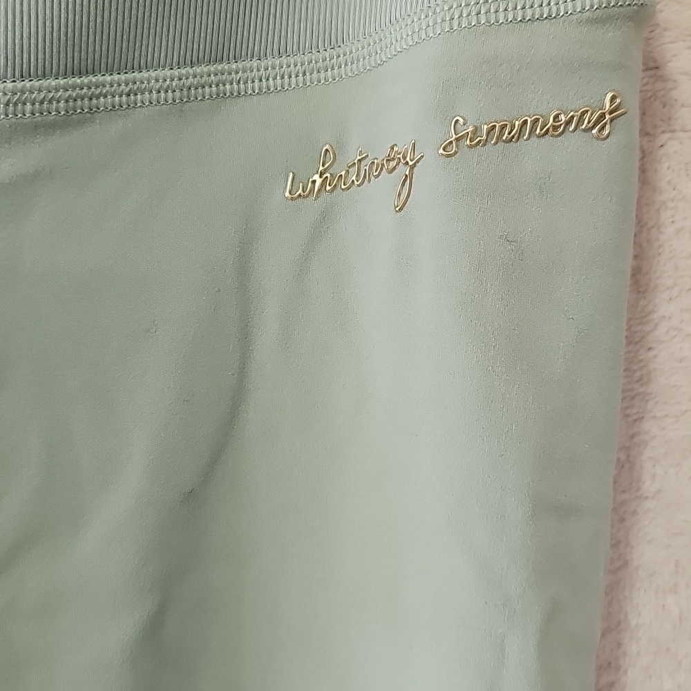 Whitney Simmons Rib Waist Gymshark Leggings Limited Edition Moss Green L NWT - Picture 4 of 6